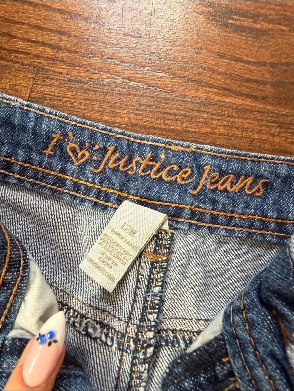 Distressed Denim Cuffed Shorts – Justice